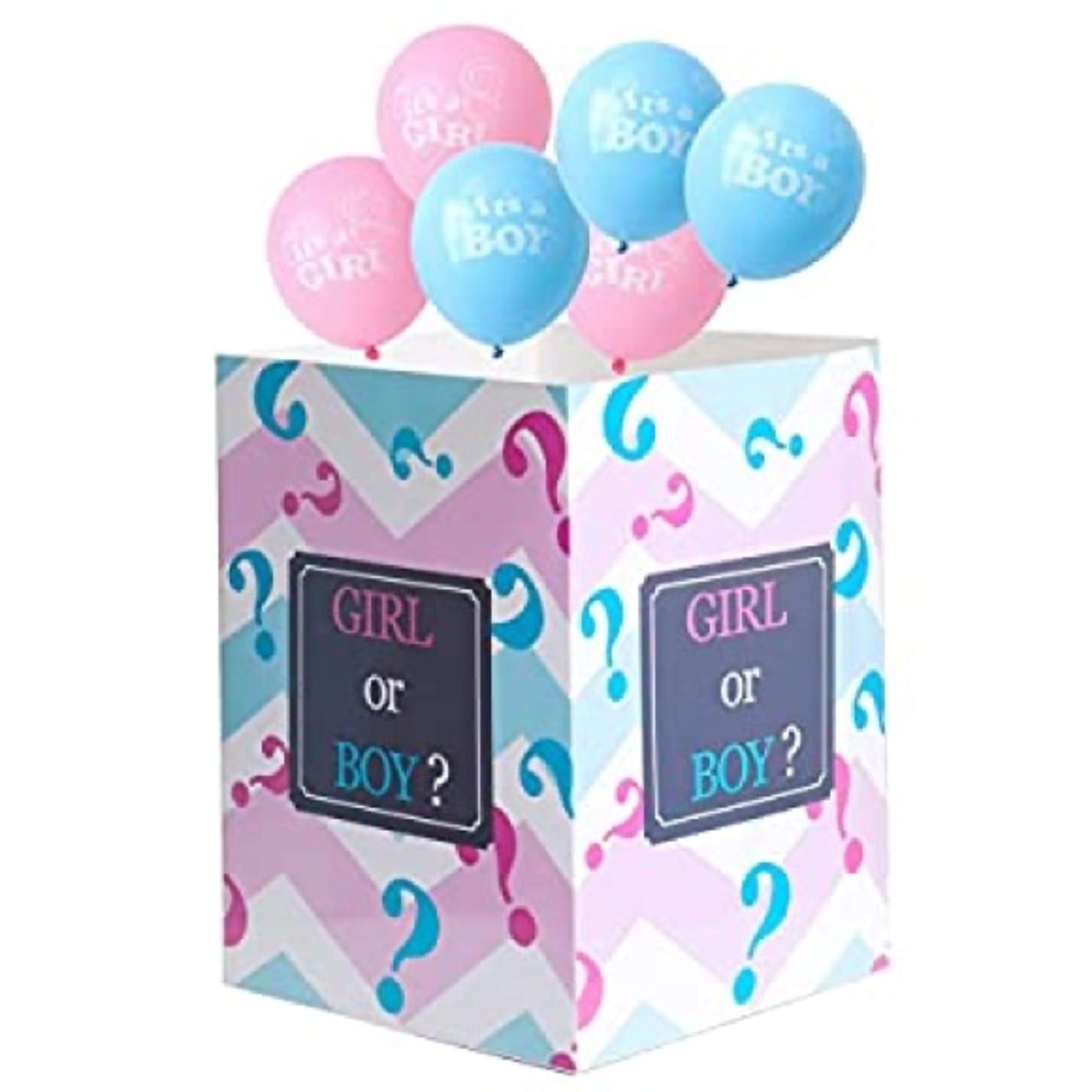 It’s a GIRL gender reveal mystery box